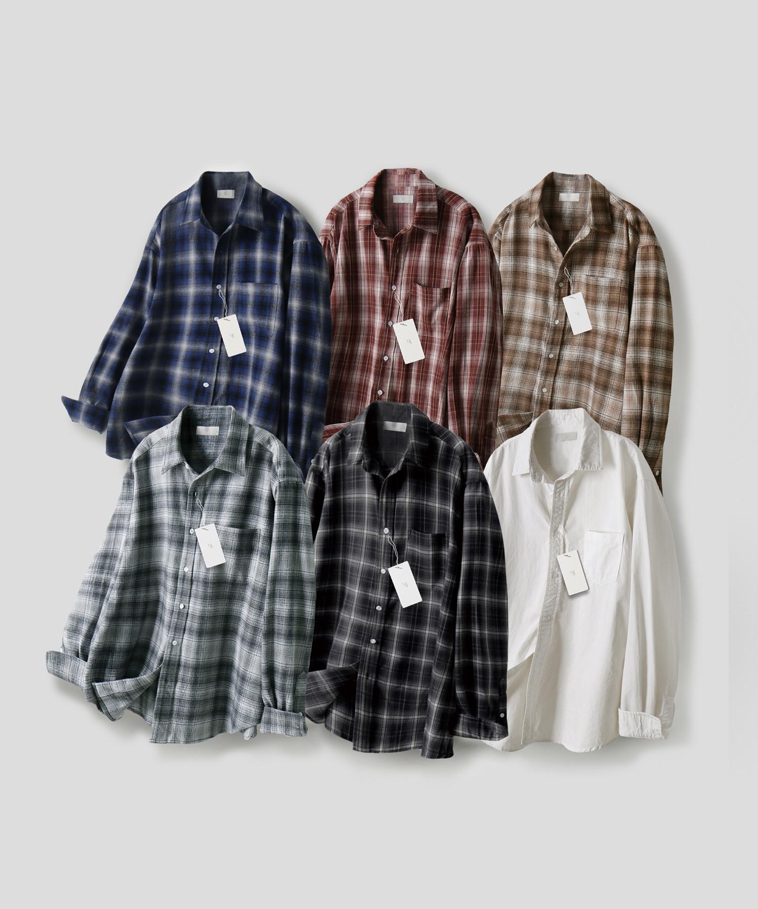 Настроение внутри [Набор] Рубашка в клетку Fw Набор (Тип А) (Pigdying) Green/Xl