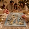 Handgefertigte Religiöse Bastelarbeiten Krippe Perlmutt-Kunst-Set, Heilige Familie Malerei DIY Künstlerische Projekte für Anfänger 3D Bastelset Erwachsene, Weihnachten Zuhause