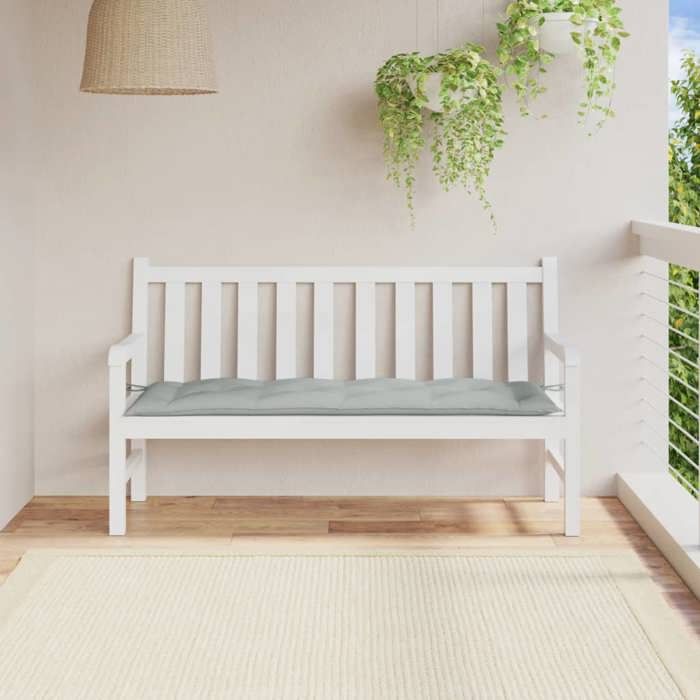 VidaXL Garden Bench Cushion Light Grey Mixed 150x50x7 Cm Fabric, Cushion, Bench Cushion, Garden Cushion, Cushion 4002553