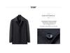 2022 Men's Single-Breasted Cashmere Coat - Business Casual Loose Wool Jacket for Middle-Aged Dads