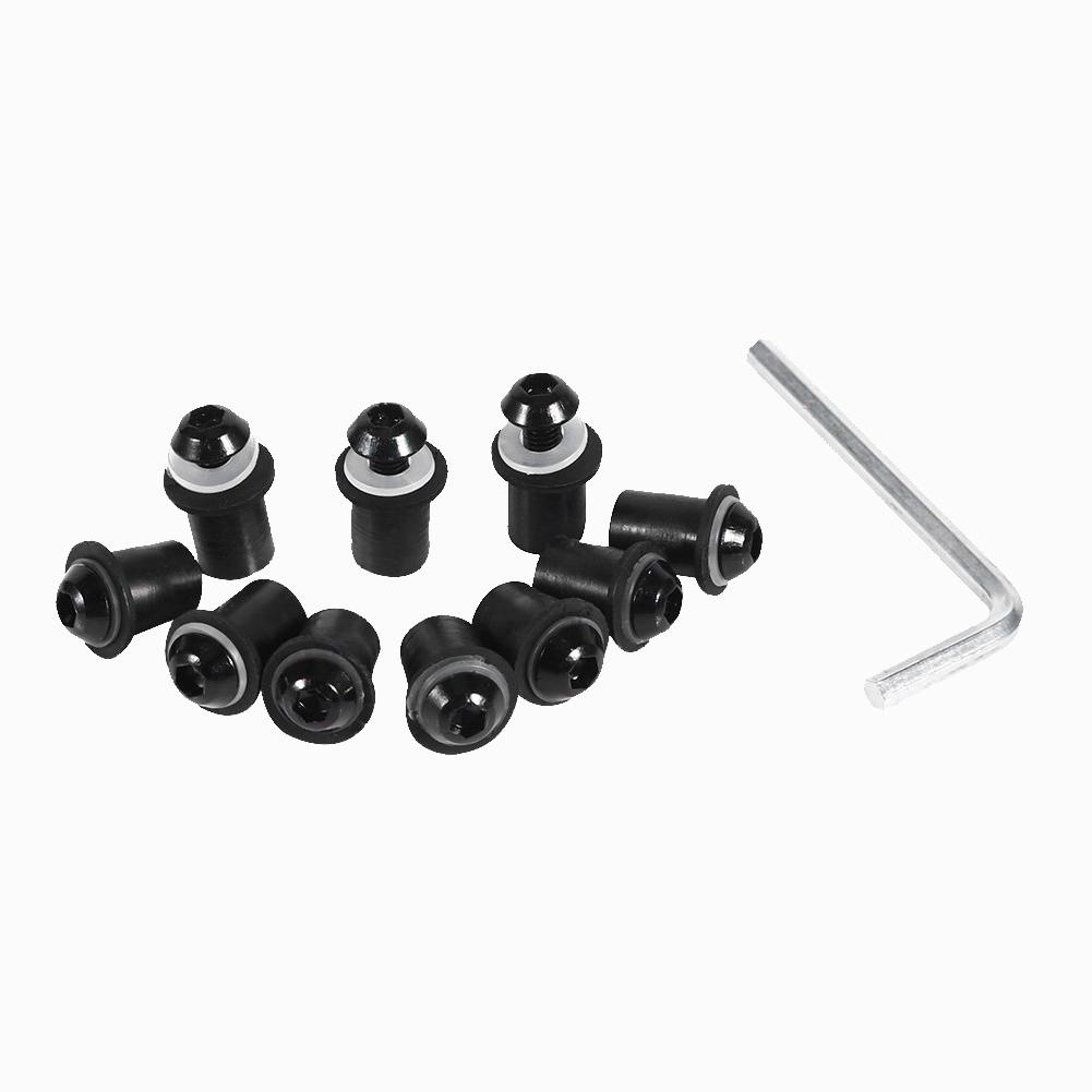 10 buc/Set Kit Motocicletă 5mm Metric Piulițe Cauciuc Tip Well Parbriz Carenaj Mască Șuruburi Șuruburi Aluminiu Anodizat