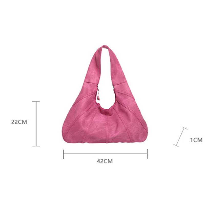 Simple Shoulder Bag Vintage Hobo Bag Large Capacity Handbag Tote Bag Minority Design Fashionable Crescent Bag Students