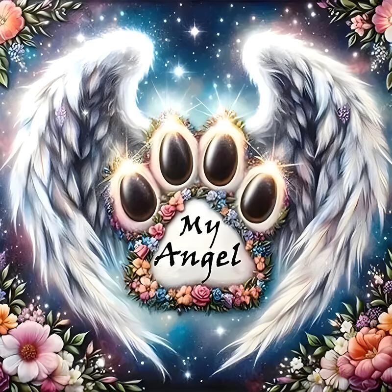 

DIY Алмазная картина Мой ангел Набор для вышивки крестом Мозаичное искусство Алмазная картина Полный круг/квадрат Алмазное украшение для дома Round 25x25cm