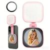 Magnetic Phone Holder with Makeup Mirror and Selfie Fill Light