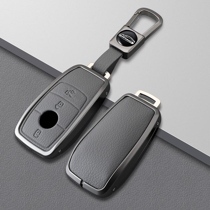Zinc Alloy Leather Car Key Case Case For Mercedes Benz C E A S G Class Gls Gla Glc Cle Cla Glb Gls W177 W205 W213 W222 X167 Amg