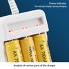 1Pc Aaa And Aa Rechargeable Battery Station High-Speed Usb 3/4 Slot Fast Rechargeable Battery Charger Short Circuit Protection