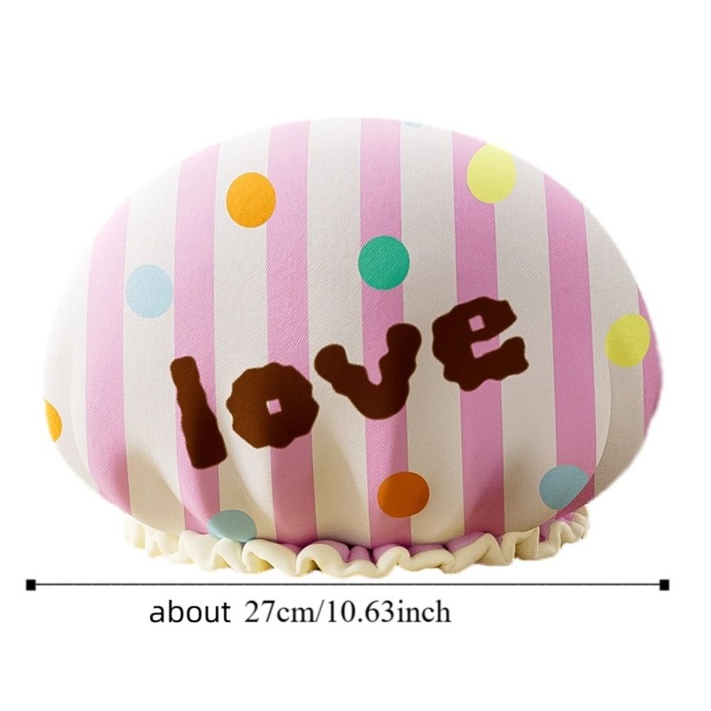 2PCS Comfortable Hair Protection Cap Reusable Bath Cap Practical Hair Caps  Shower Use