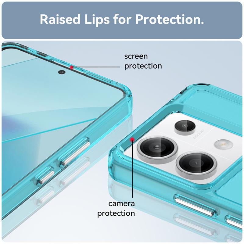 Transparent Candy Silicone TPU Case for Xiaomi Redmi Note 13 Pro 5G 12 Pro+ Protective Cover Shockproof Clear Texture Fashion Cover