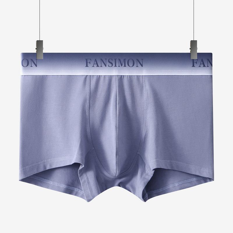 

Мужское хлопковое нижнее белье Четырехугольные трусы Летние свободные дышащие шорты с плоскими углами 4XL светло-фиолетовый