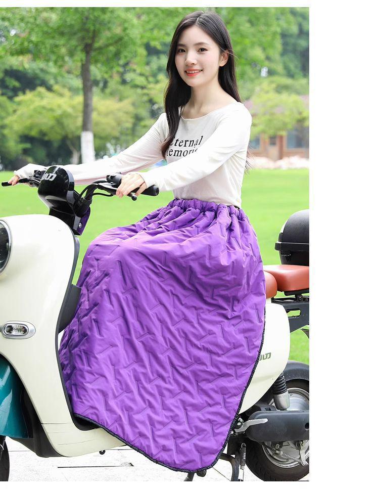 Winter Windproof Fleece-Lined Skirt for Leg and Knee Protection - Unisex Warm Riding Gear