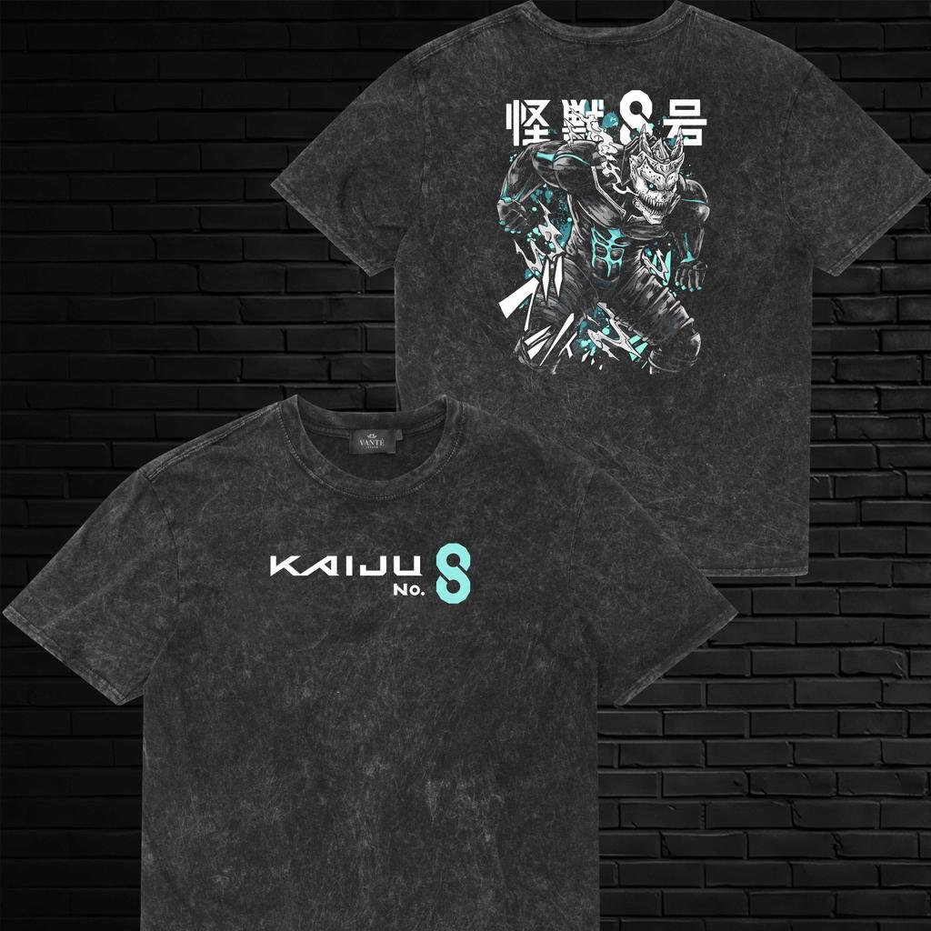 Kaiju TShirt Graphic Stone Wash Tee Mens Unisex Cotton Streetwear Gift