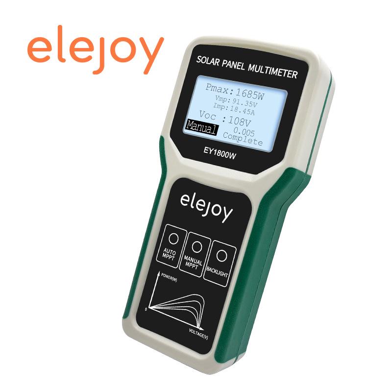 

Elejoy EY1800W Solar Panel Power Tester, MPPT Photovoltaic Module 120V Multimeter
