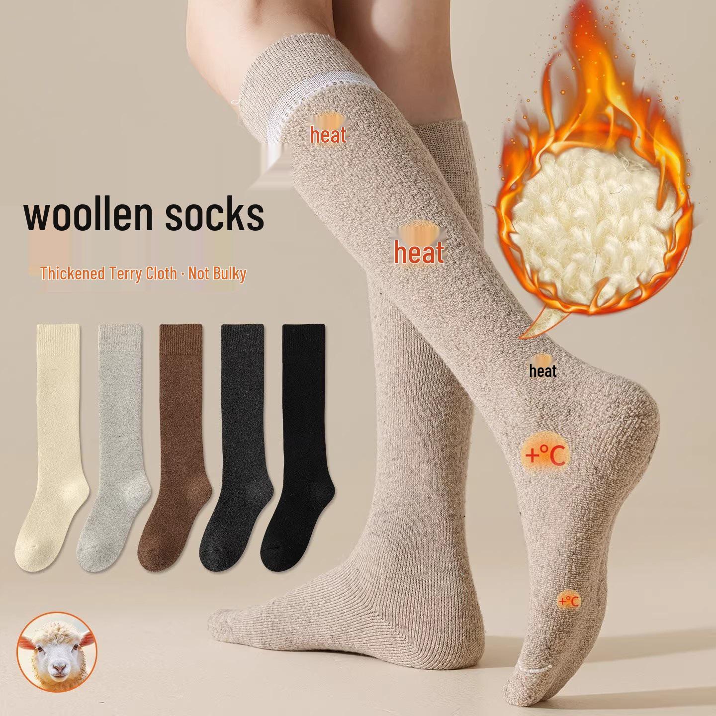 Women s Slimming Micro-Pressure JK Socks: Over-the-Knee, Thick Cotton, Double-Needle, Japanese Style for Autumn & Winter One Size темно-серого