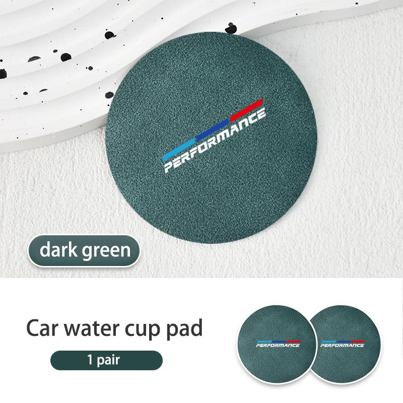 

1pair Car Coaster Water Cup Seat Non-slip Mat accessories For BMW 1 3 5 Series G30 G32 G38 2021 2020 2019 2018 E46 E91