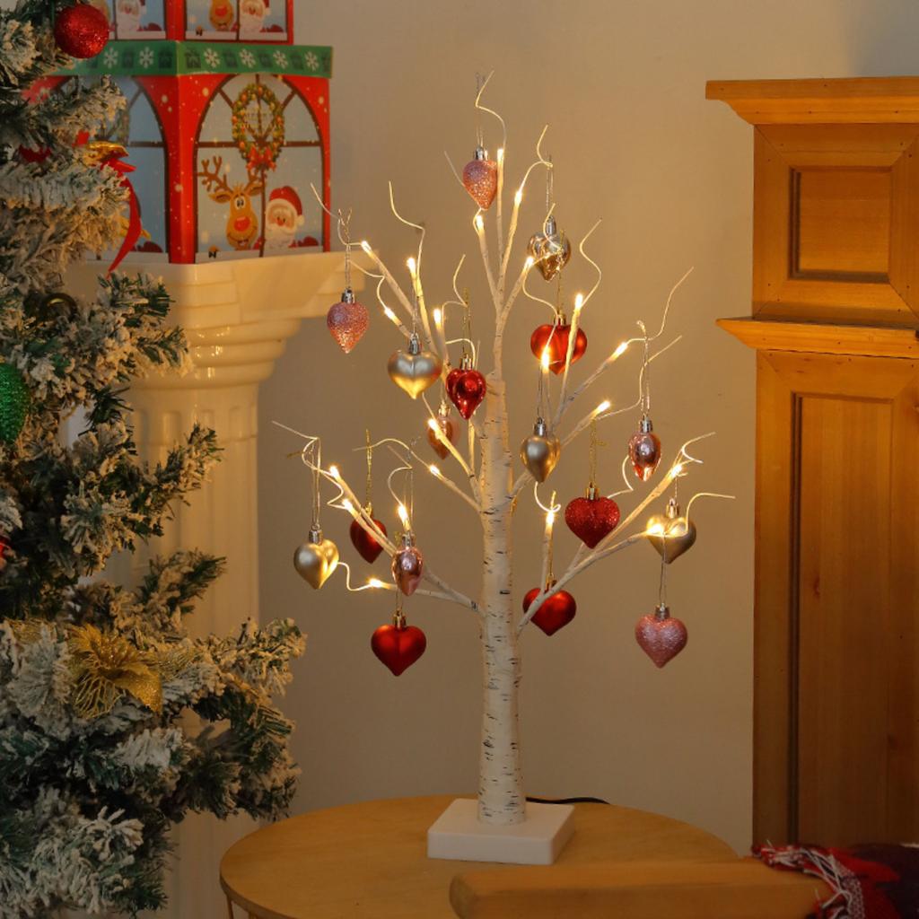 New LED Heart Tree Lamp, Valentine's Day Gift Lamp, Creative Gift For Girls, Night Light, Room Decor Lamp