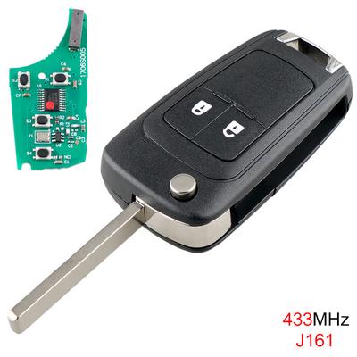 Portachiavi con telecomando a 2 pulsanti da 433 MHz con chip ID46 per OPEL VAUXHALL