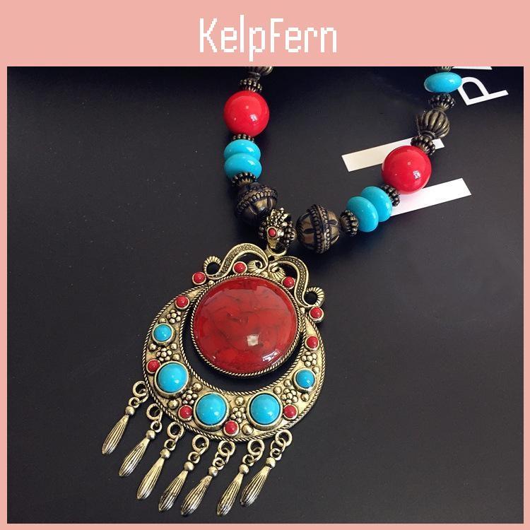 Necklace Fashion Vintage Bohemian National Style Long Exaggerated Personality Clothing Chain Women With Accessories