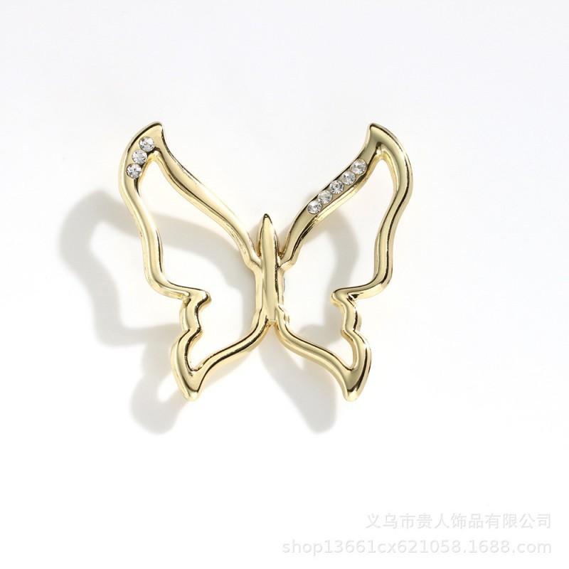 

Butterfly Clothing Corner Buckle Shawl Fixed Environmentally Friendly Alloy Multifunctional Scarf золотий