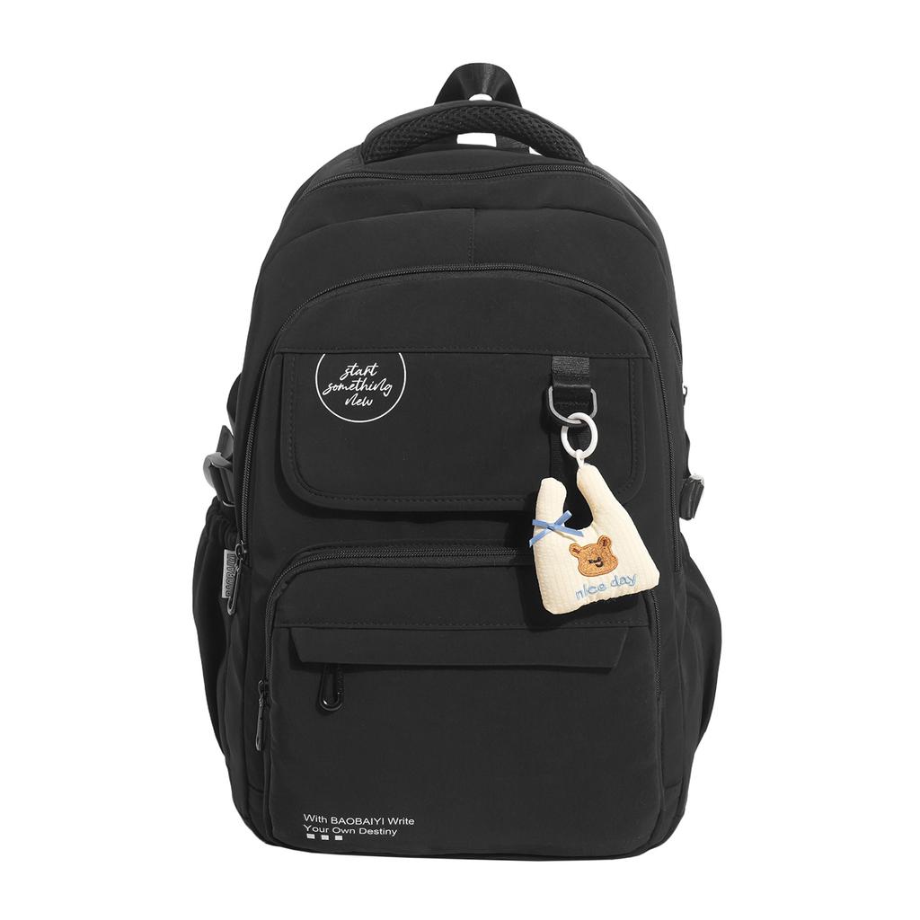 Schoolbag Japanese and Korean Mori Large-capacity High-value Fashion Solid-color Versatile Schoolbag Junior High School High School Students College