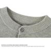 520g Men's Retro Henley Collar Heavyweight Sweater - Old Money Style, Casual Knit Hoodie, Plus Size, Autumn/Winter Wear