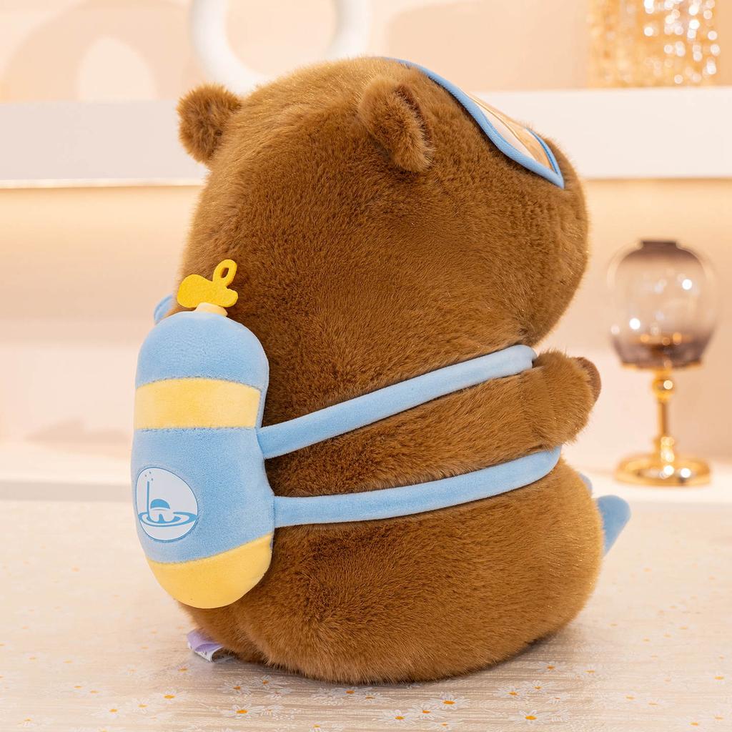 Sports Capybara Plush Toy Football Skateboard Backpack Kapibara Mall Boutique Pillow