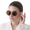 Trendy Metal Wire Round Frame Sunglasses for Women Men Luxury Brand Vintage Sun Glasses Punk Eyewear Shades UV400