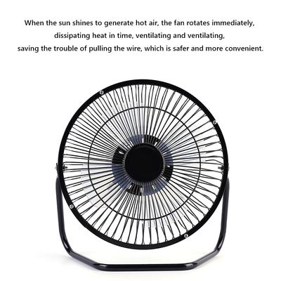 7W 6V Solar Panel with 8inch USB Exhaust Fan Solar Plate Exhaust Fan Ventilator for Home/Office/Outdoor Travel Camping/Pet House