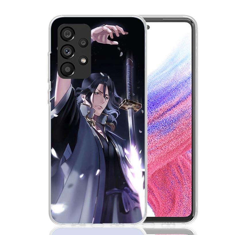Bleach Kuchiki Byakuya Phone Case for Samsung Galaxy A52 A51 A50S A12 A22 A32 A72 A10S A30S A31 A71 Note 20 Ultra 10 Plus S10 Ga
