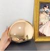 Borsa a Mano a Forma di Conchiglia Metallizzata Superficie Liscia a Specchio Argento Oro Donna Festa Serale Borsa Carina Borsa a Mano