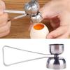 Eggshell Bottle Opener Eggshell Cutter Opener Double-headed Metal Boiled Egg Creative Gadgets Kitchen Cooking Accessories Tools