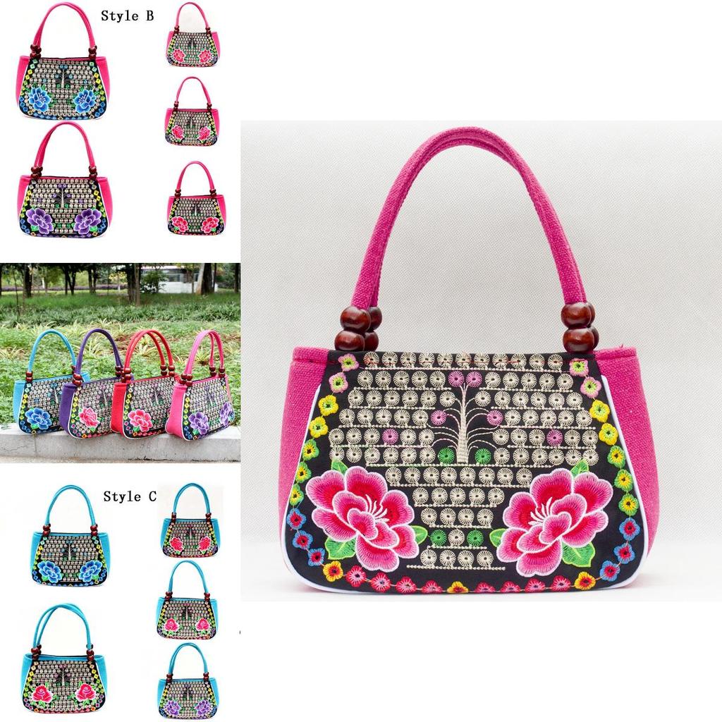 Intricately Designed Embroidered Fashion Yunnan Handbag In National Style For Women