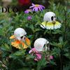 Herbst-Chrysanthemen-Schädel-Dekor 3 Stück/Set Halloween Gartenstecker, Hof Harzstecker Blumenornamente für Rasen Terrasse Beet Dekoration Wetterfest