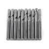 10pcs Tungsten Carbide Spiral End Mills Single Flute Milling Cutter CNC Router Bits 4mm Shank