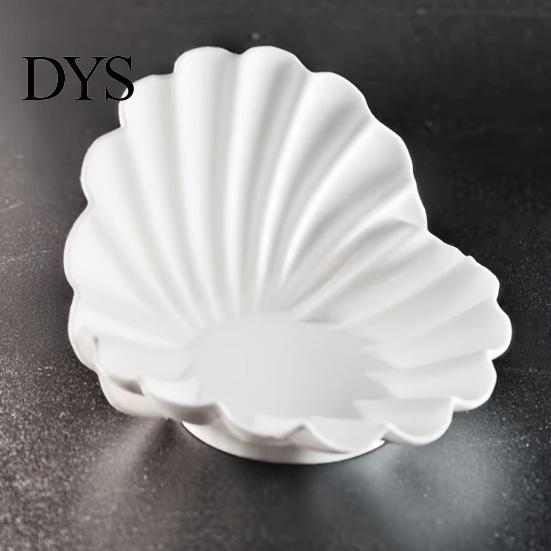Ohrring-Aufbewahrungsschale Weiße Muschel Schmuckschale, 3D-gedruckter Halter, Dekorativer Ringhalter Schale Schlüssel für Ringe Ohrringe Halsketten Entgratungsfreier Organizer