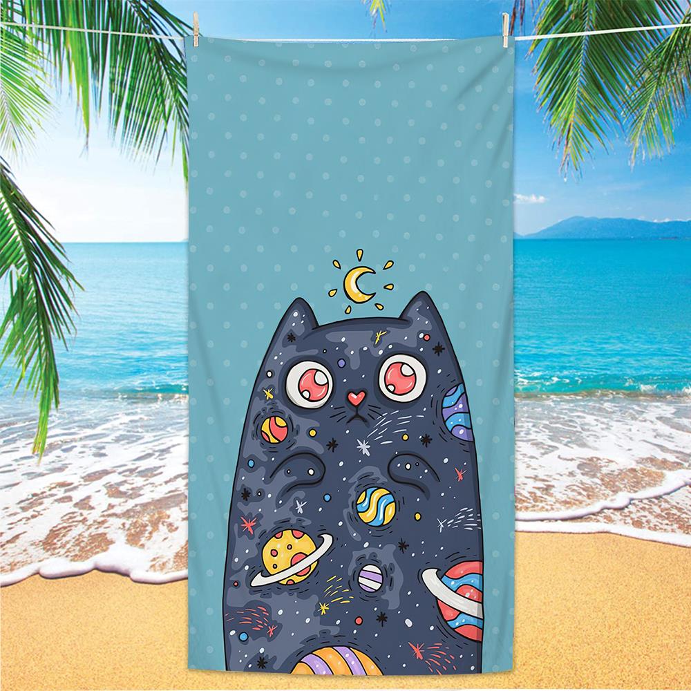 Microfiber Green Floral Sand Free Beach Towels Quick-Dry Palm Leaves Mandala Summer Swimming Pool Bath Towel for Adult Travel