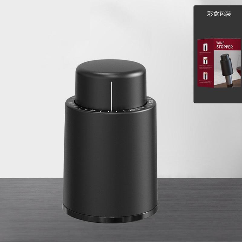 Cordless Automatic Wine Bottle Opener Battery Operated with One-Click Button Easy Cork Removal ,Vacuum Pump Wine Saver Cap Stopper Date Scale Record