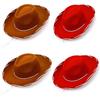 Western Hat Square Scarf Suit Adjustable Jeans Hat Beach Vacation Stylish Hat for Casual Wear and Themed Parties