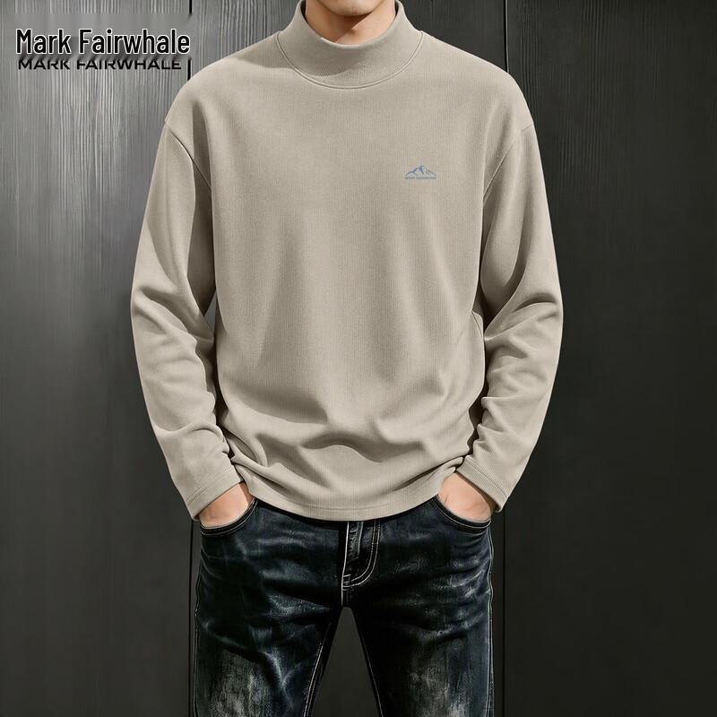 Mark Fairwhale Men's Long-Sleeve Mock Neck Casual Thermal Top