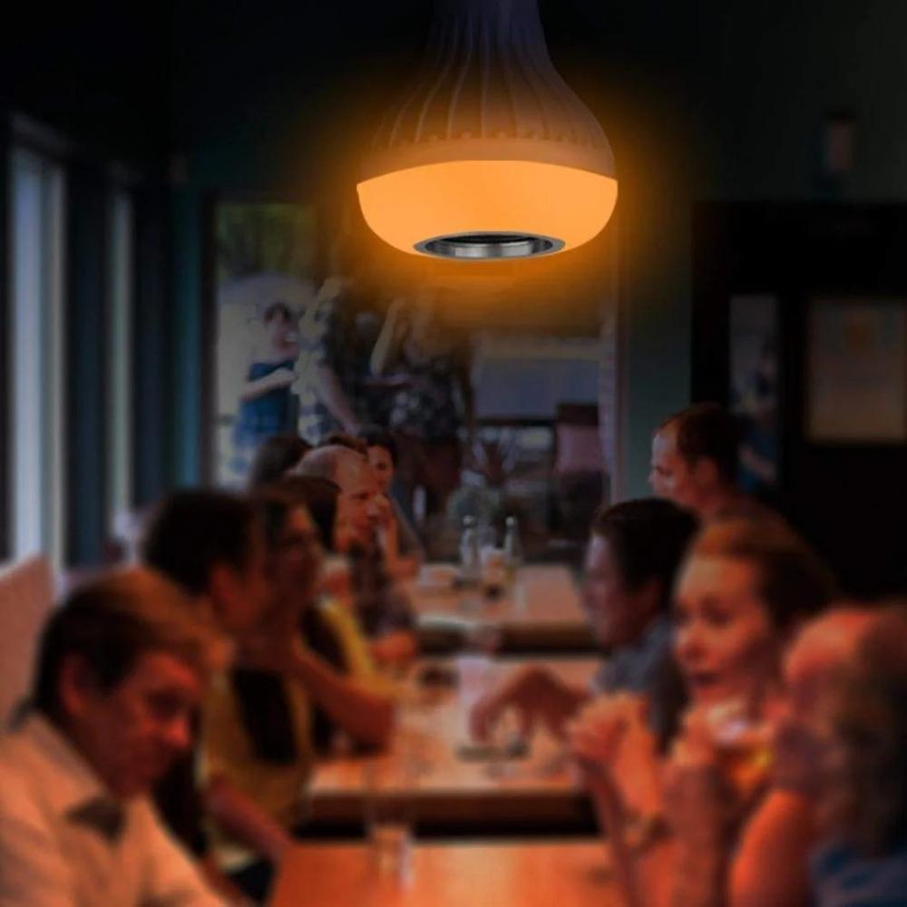 Homlly LED Bluetooth Music Disco Light Bulb with remote (E27 Bulb)