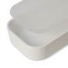 Francfranc Logo Lunch 2 Dishwasher with Dividers Box, Tiers, White, Safe,