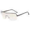 Spice girl riding windproof sports sunglasses one-piece sunglasses oversized frame premium sense metal goggles