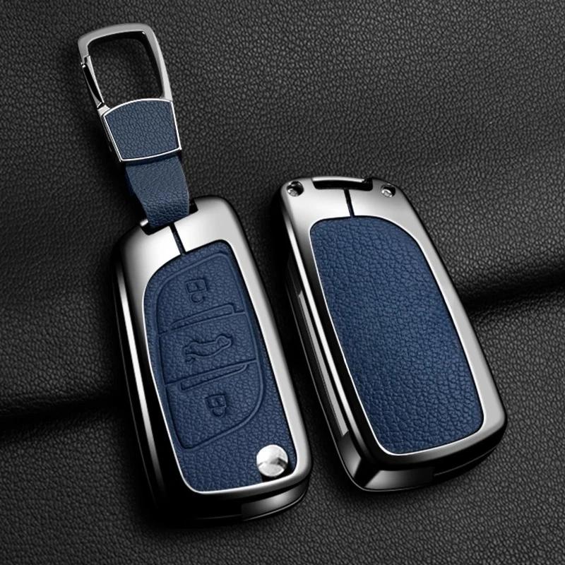 Key Case for Car Car Zinc Alloy Key Case Bag For Peugeot GTLine 207 307 407 208 308 408 508 2008 3008 4008 5008 RCZ Car Key Cha