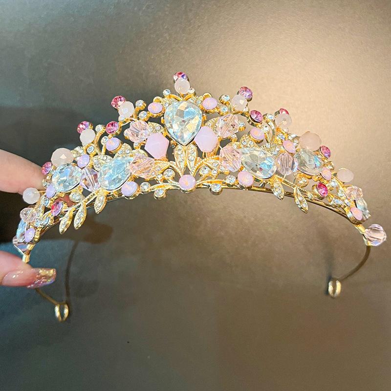 Детская корона тиара украшения милая принцесса хрустальная корона фестиваль выступление сцена подиум модное платье аксессуары