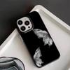 Pure White Butterfly Pattern Phone Case Suitable for iPhone 17 16 15 14 13 12 11Pro/Max/Plus Anti Drop and Shockproof Back Cover