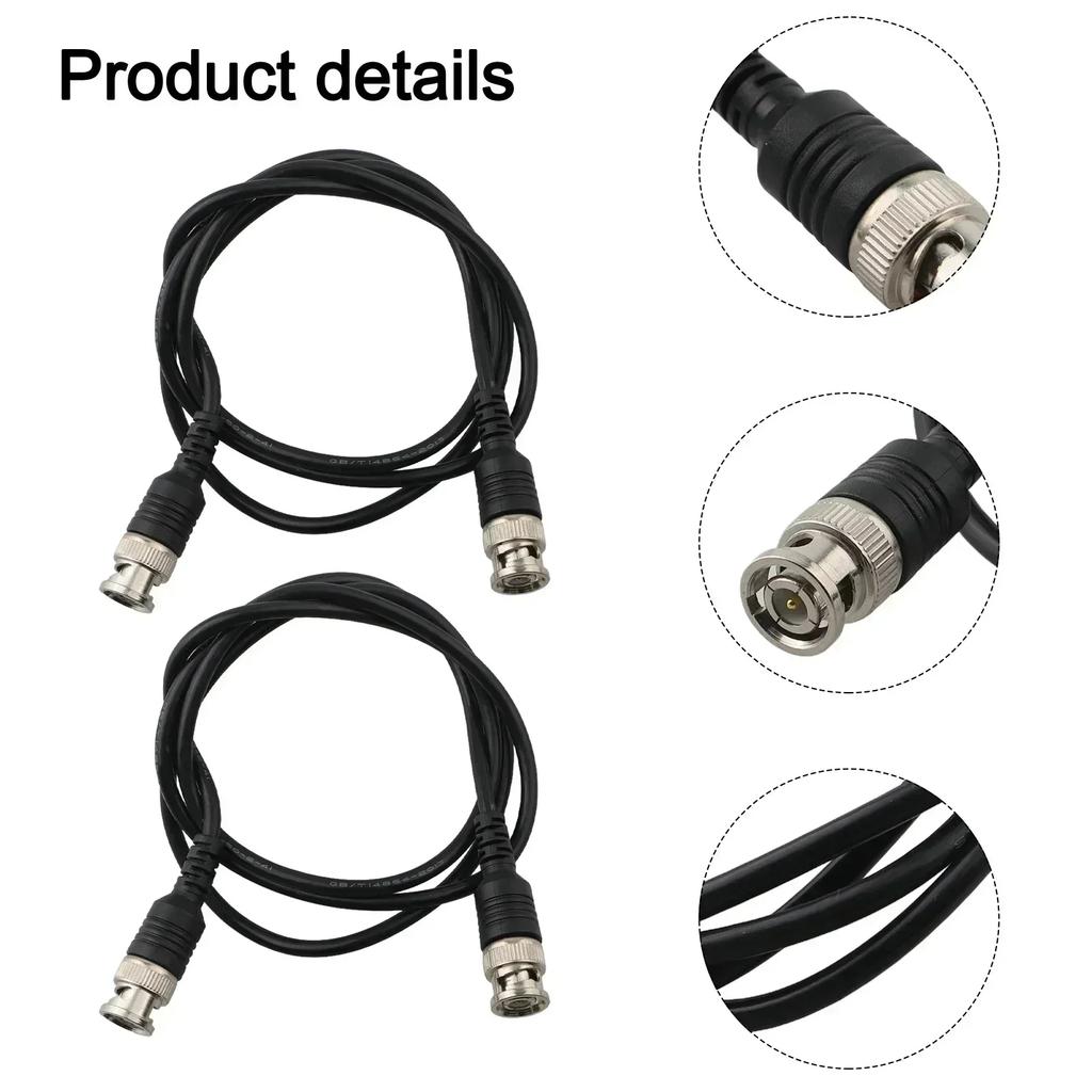 Coaxial Cable BNC Test Leads Line Length 100cm Professional Grade Coaxial Cable Adapter Compatible With CCTV Systems