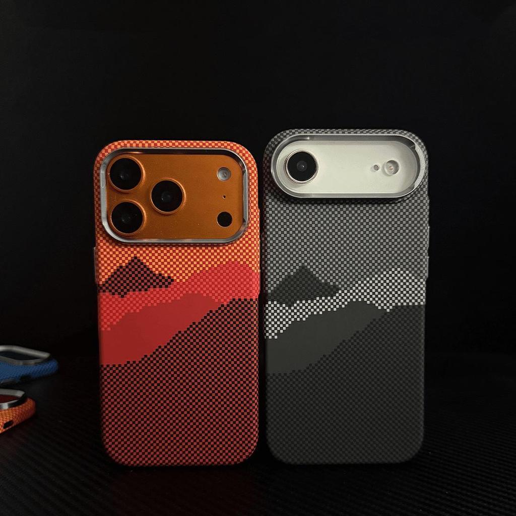 iPhone 17 Pro Max Kevlar Magnetic Sunset Moonrise Full Coverage Skin-Feel Case