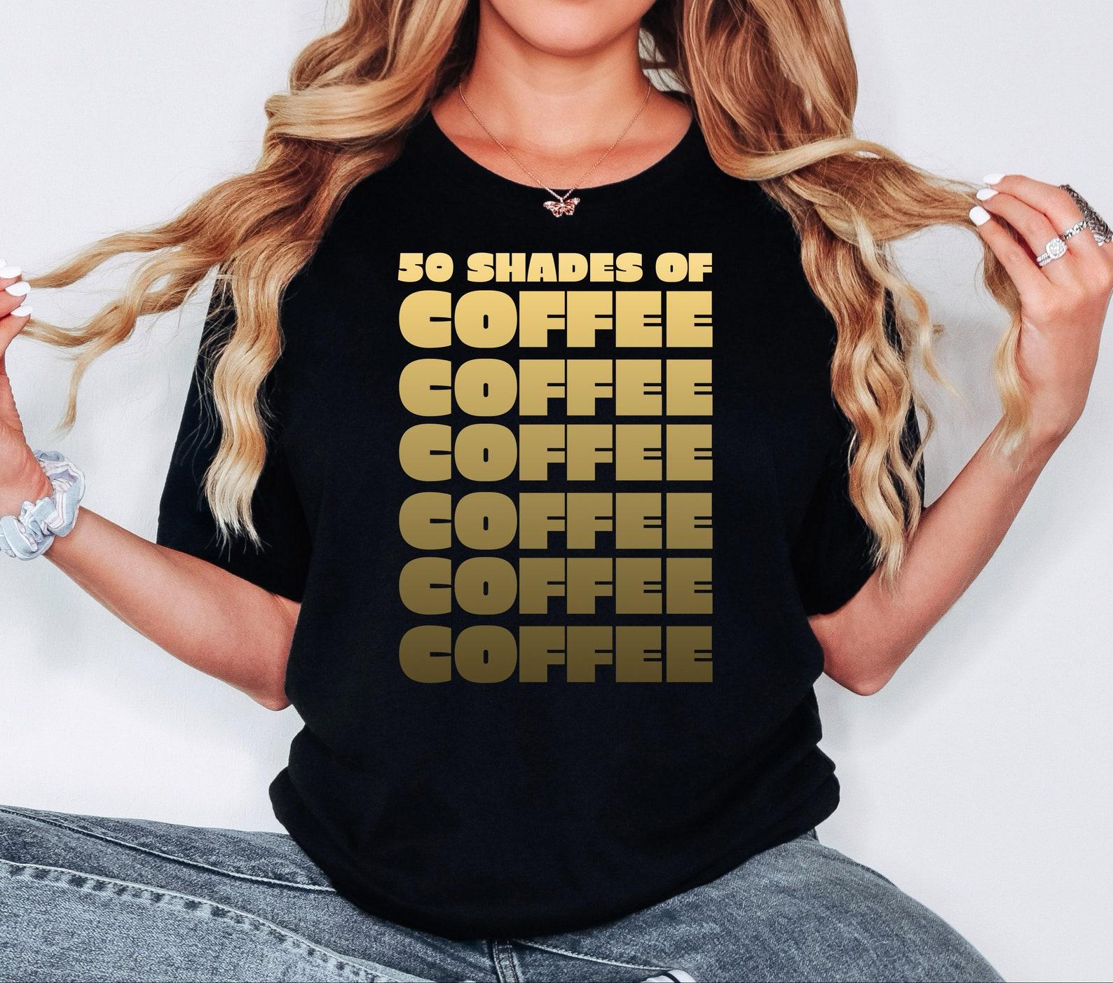 50 Shades of Coffee Unisex Softstyle T-Shirt M
