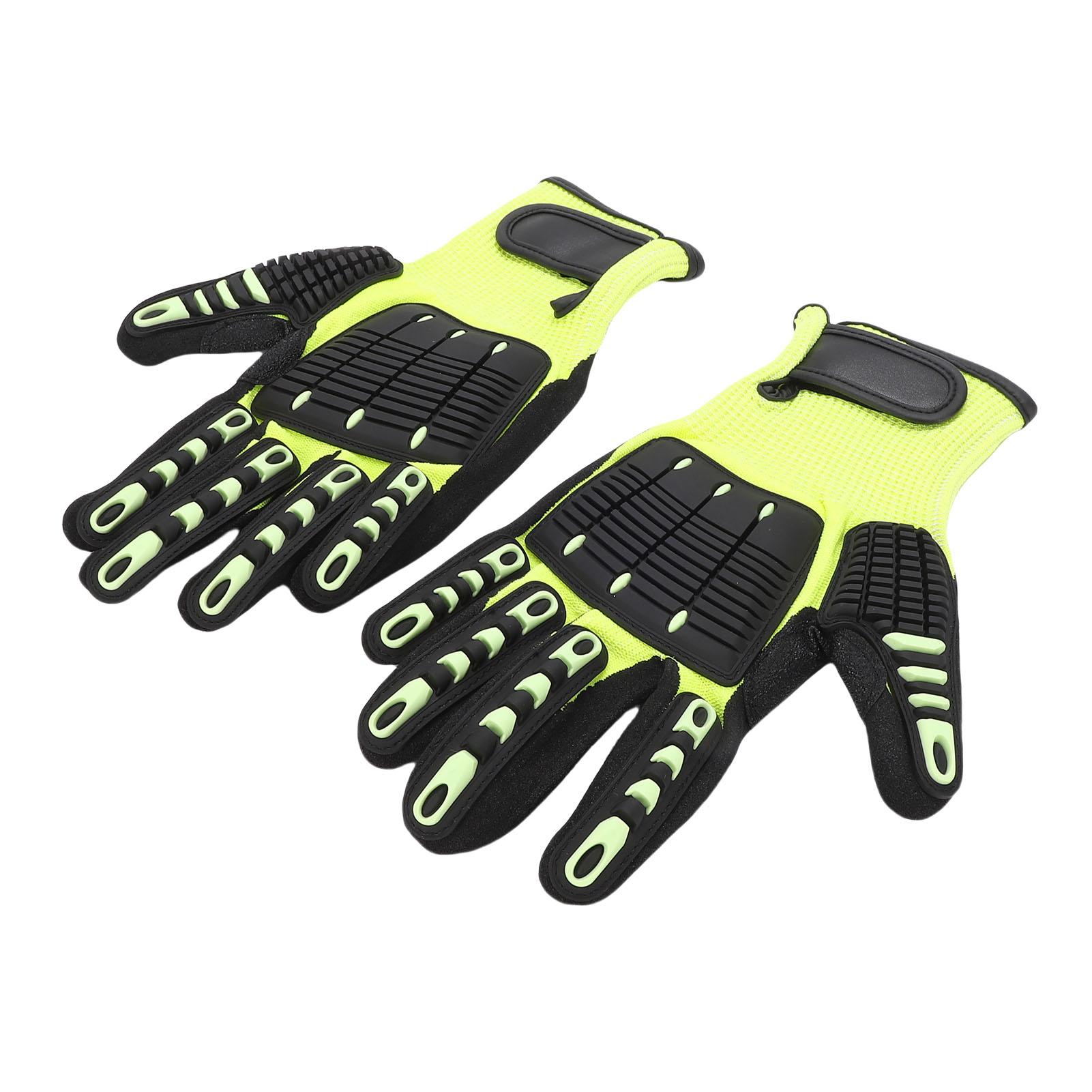 Securty Work Gloves Cut Proof Anti Vibration   Reduction Shock Proof Anti Slip Oil Proof Abrasion Proof   Gloves for Mechanical Engineering
