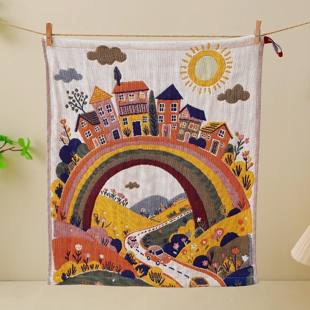 Quick Dry Large Hand Towel 34x40cm Pure Cotton Dish Cloth High Quality Tea Towel Home Restaurant
