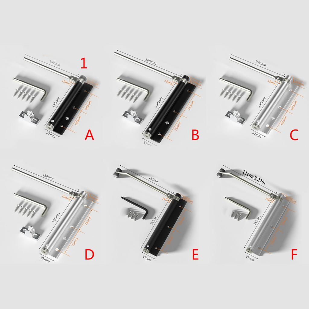 Automatic Rebound Door Closers Surface Mounted Spring Door Closer Adjustable Door Hinge Heavy Duty Door Hardware
